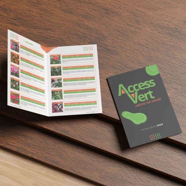 🌿📖 Nouveau catalogue pour Accès Vert 📖🌿

Découvrez notre dernière réalisation pour Accès Vert, un catalogue complet regroupant une sélection exceptionnelle de plantes, paillages, galets, accessoires de jardin et bien plus encore ! 🌱🌸🌾

Ce catalogue a été conçu pour faciliter la création de vos espaces extérieurs tout en mettant en valeur l’expertise d’Accès Vert dans l’aménagement paysager. Que vous soyez passionné de jardinage ou professionnel du secteur, ce guide est fait pour vous ! 🌳✨

#TheBlueEffect #AccesVert #CatalogueDesign #AménagementPaysager #Jardinage #Paysagiste #Nature #Design #InspirationJardin #Écologie @access.vert